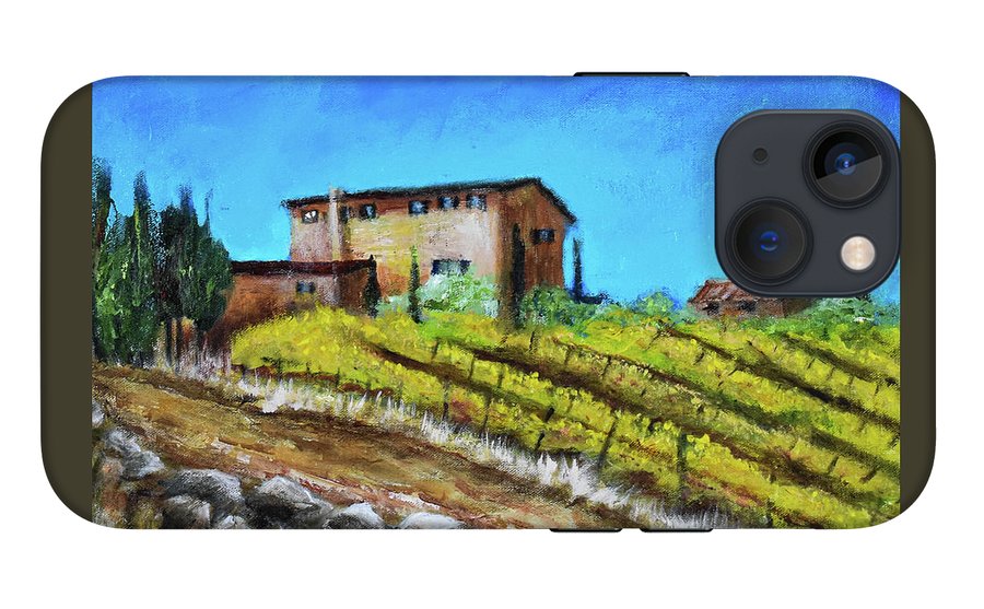 Fall Vineyard, France 'en plein air - Phone Case