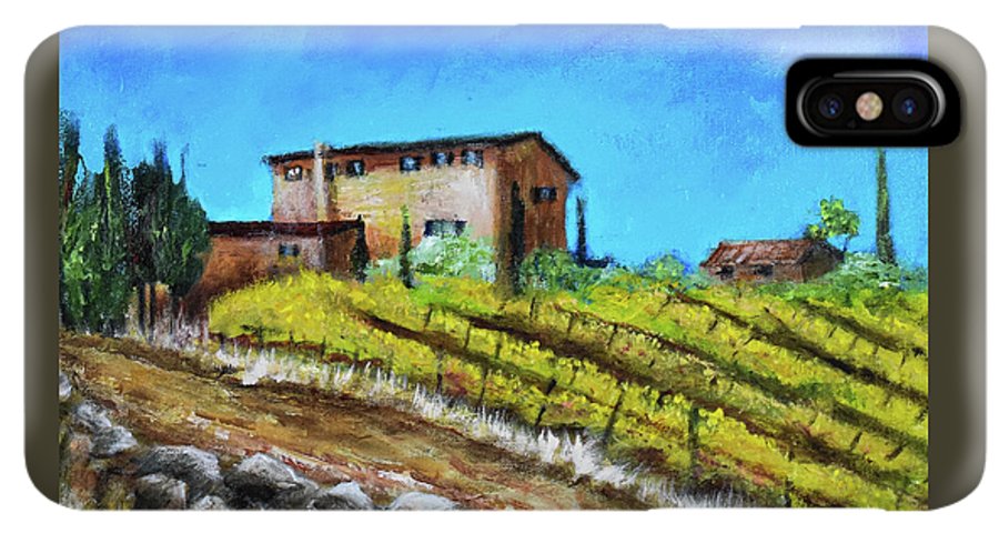 Fall Vineyard, France 'en plein air - Phone Case