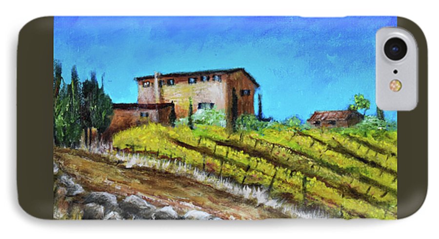 Fall Vineyard, France 'en plein air - Phone Case