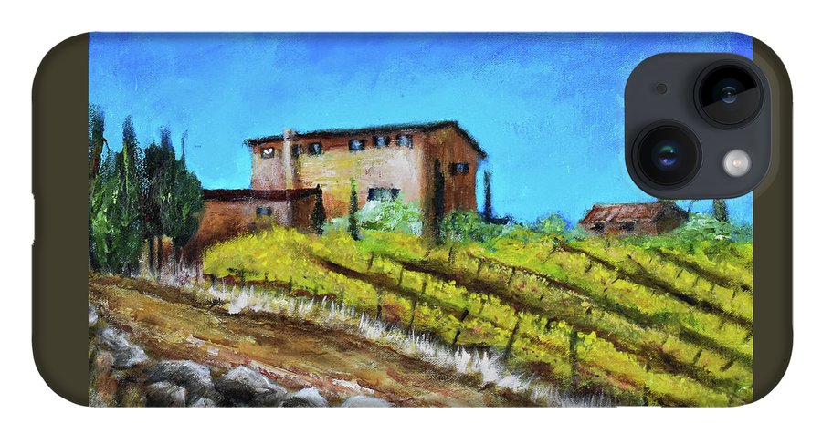 Fall Vineyard, France 'en plein air - Phone Case