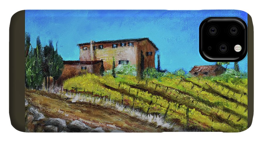 Fall Vineyard, France 'en plein air - Phone Case