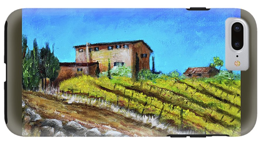 Fall Vineyard, France 'en plein air - Phone Case