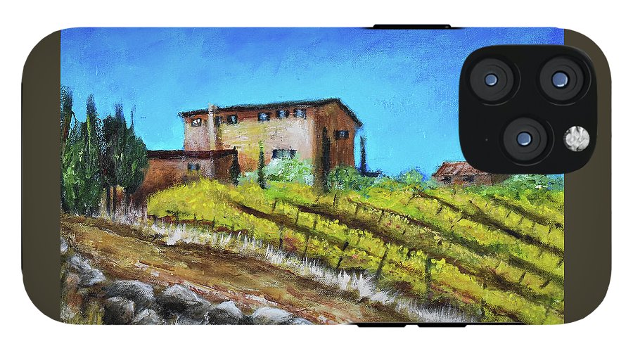 Fall Vineyard, France 'en plein air - Phone Case