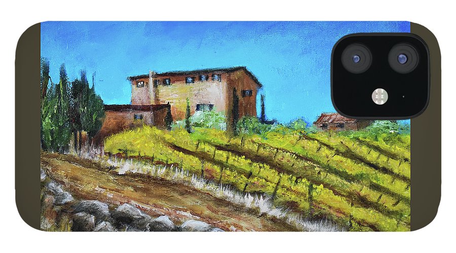 Fall Vineyard, France 'en plein air - Phone Case