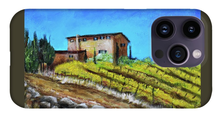 Fall Vineyard, France 'en plein air - Phone Case