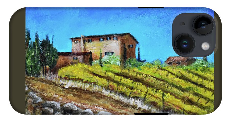 Fall Vineyard, France 'en plein air - Phone Case