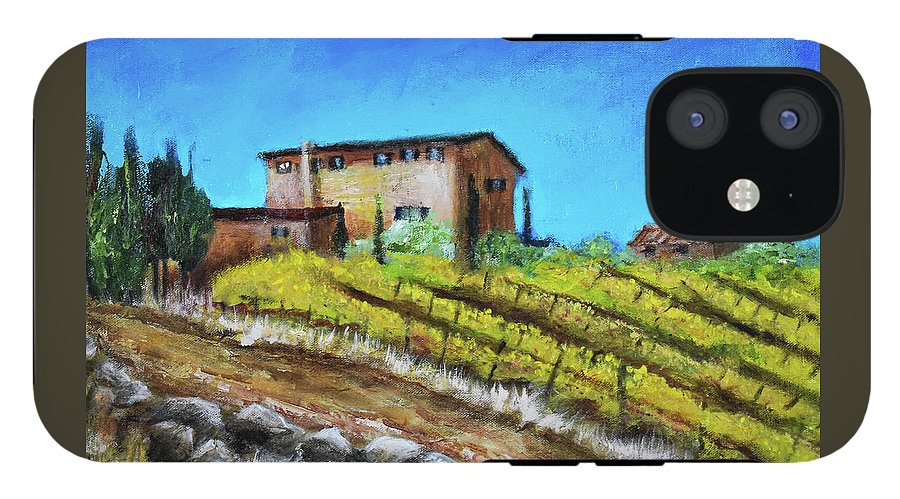 Fall Vineyard, France 'en plein air - Phone Case