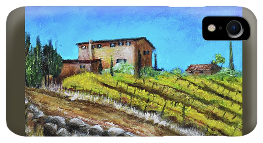 Fall Vineyard, France 'en plein air - Phone Case