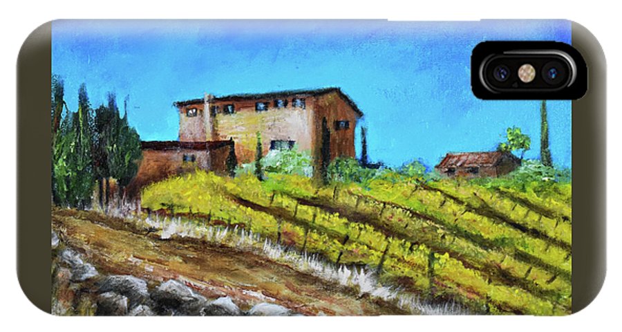 Fall Vineyard, France 'en plein air - Phone Case