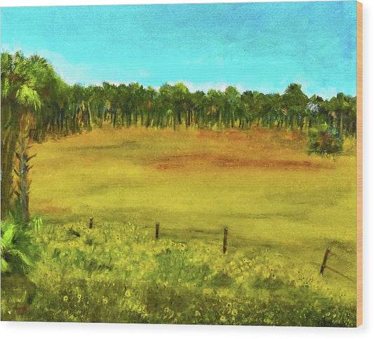 Florida Widlflowers, # 2 - Wood Print
