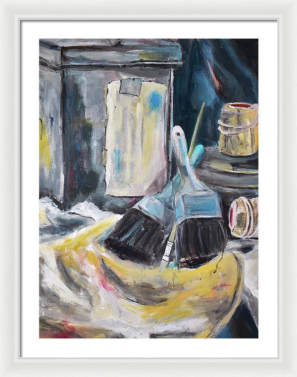 For the Love of Brushes - Framed Print