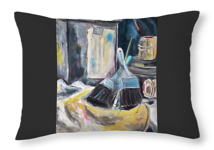 For the Love of Brushes - Throw Pillow