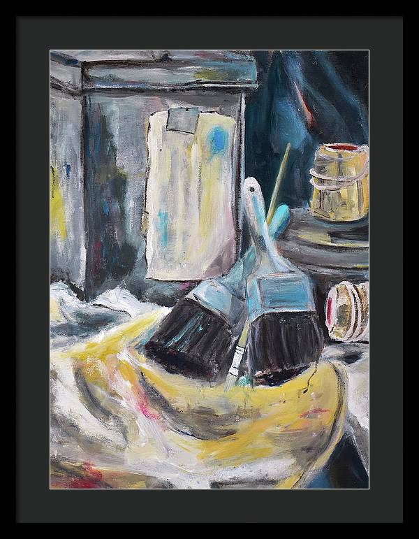 For the Love of Brushes - Framed Print