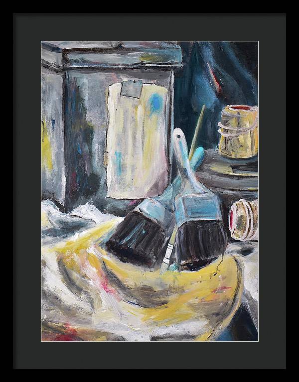 For the Love of Brushes - Framed Print