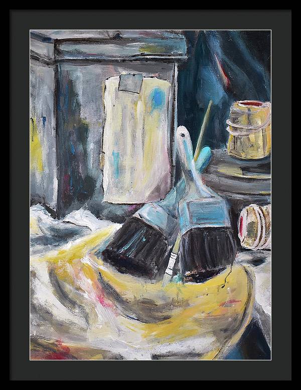 For the Love of Brushes - Framed Print