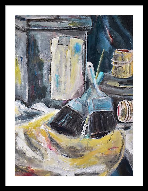 For the Love of Brushes - Framed Print