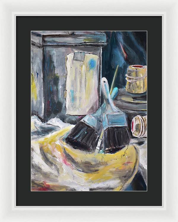 For the Love of Brushes - Framed Print