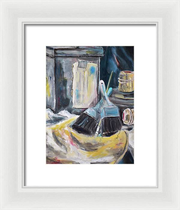 For the Love of Brushes - Framed Print