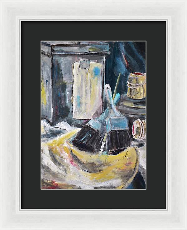 For the Love of Brushes - Framed Print