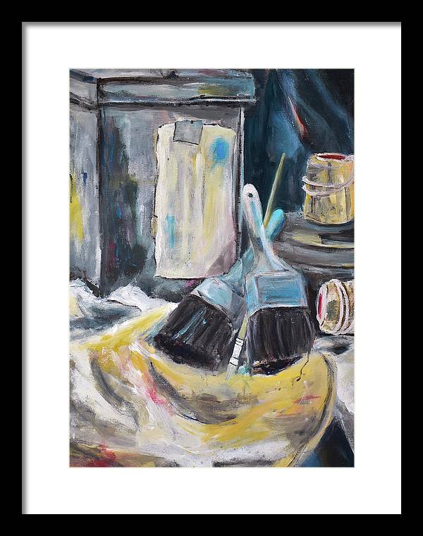 For the Love of Brushes - Framed Print