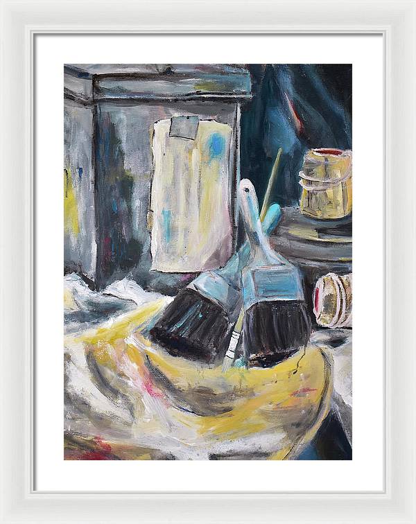 For the Love of Brushes - Framed Print
