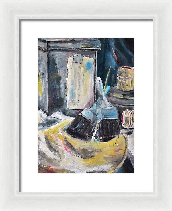 For the Love of Brushes - Framed Print