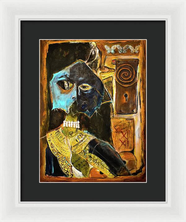 Inspired by The Mask collage - Framed Print