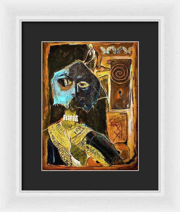 Inspired by The Mask collage - Framed Print