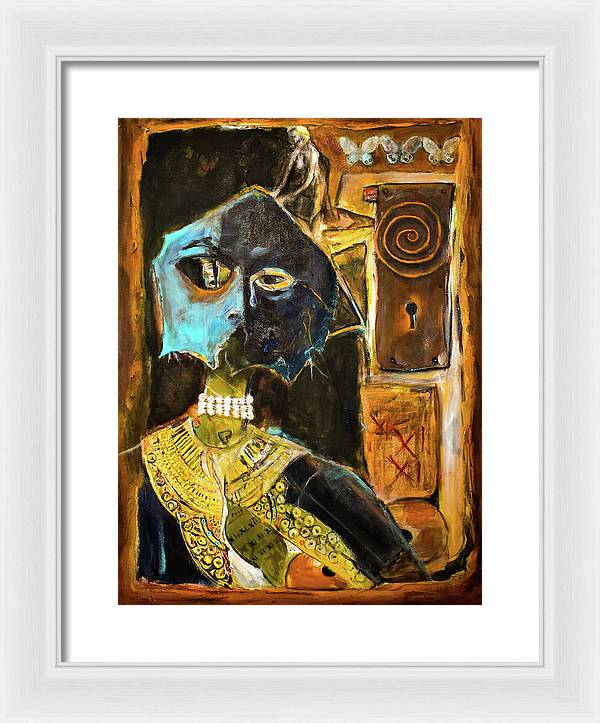 Inspired by The Mask collage - Framed Print