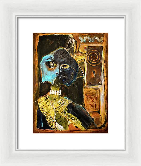 Inspired by The Mask collage - Framed Print