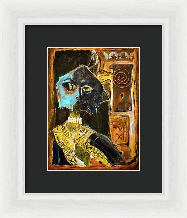 Inspired by The Mask collage - Framed Print