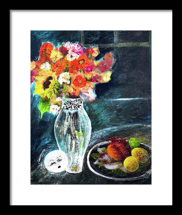 Moon in Hiding-open window series - Framed Print