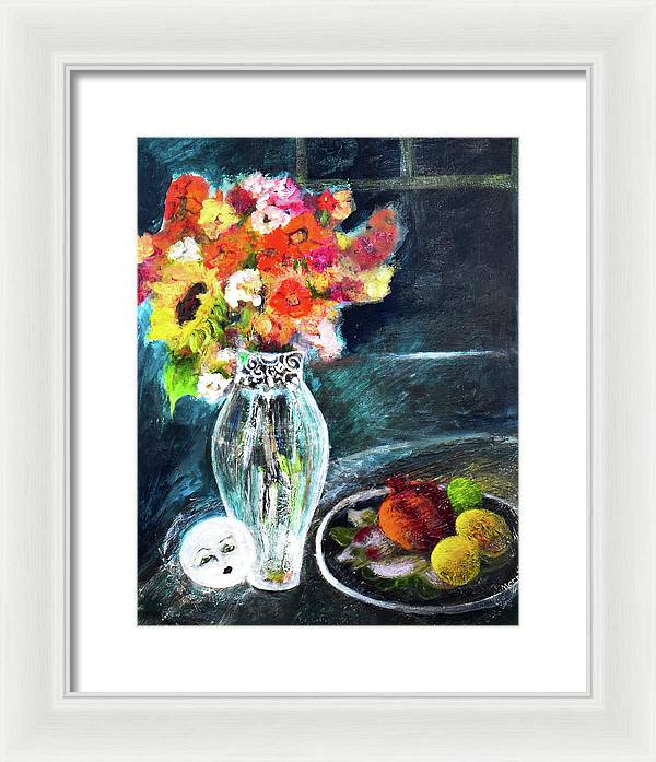 Moon in Hiding-open window series - Framed Print