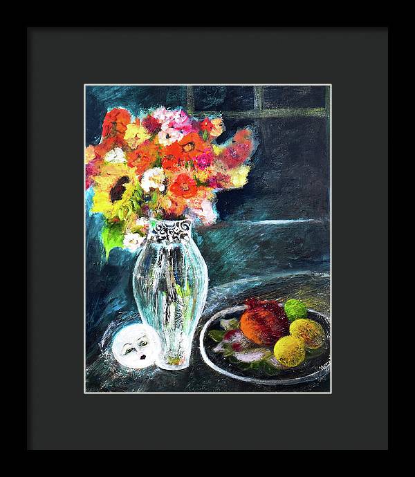 Moon in Hiding-open window series - Framed Print