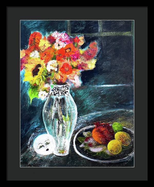 Moon in Hiding-open window series - Framed Print