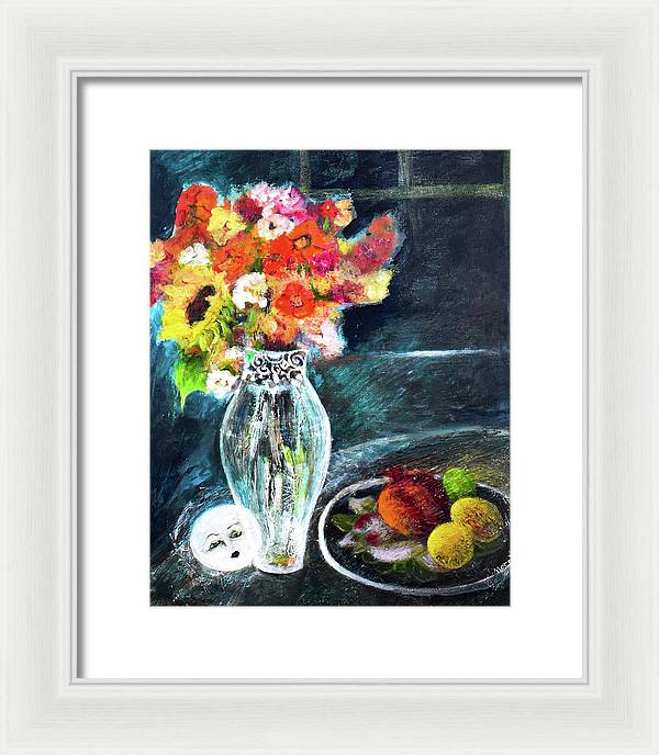 Moon in Hiding-open window series - Framed Print