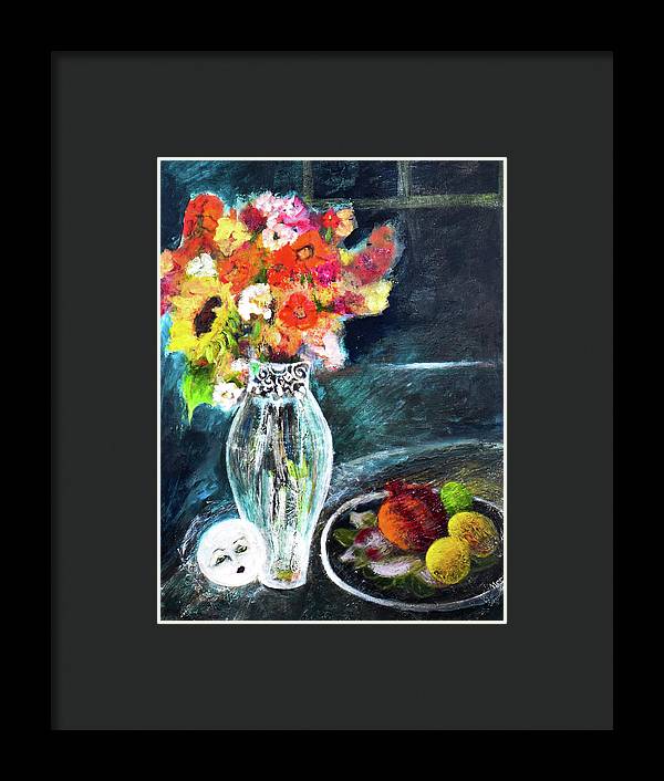 Moon in Hiding-open window series - Framed Print