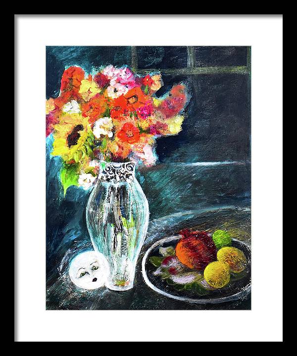 Moon in Hiding-open window series - Framed Print