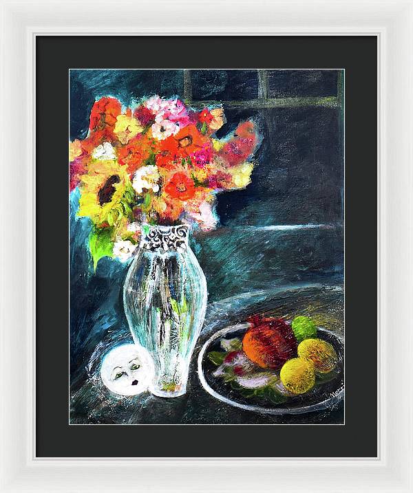 Moon in Hiding-open window series - Framed Print