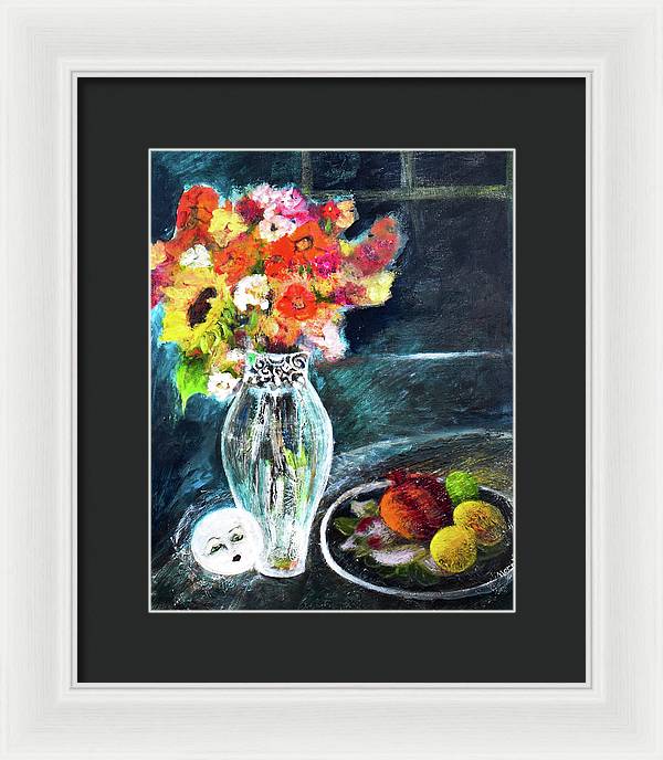 Moon in Hiding-open window series - Framed Print