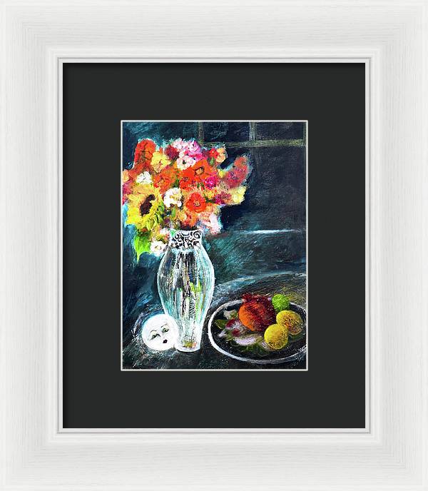 Moon in Hiding-open window series - Framed Print