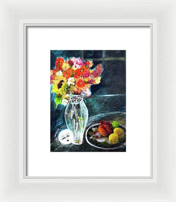 Moon in Hiding-open window series - Framed Print