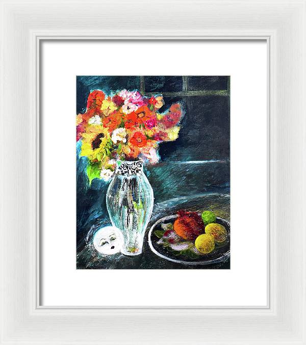 Moon in Hiding-open window series - Framed Print