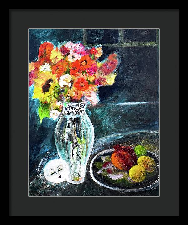 Moon in Hiding-open window series - Framed Print