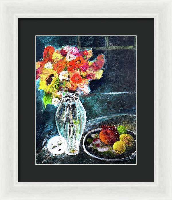 Moon in Hiding-open window series - Framed Print