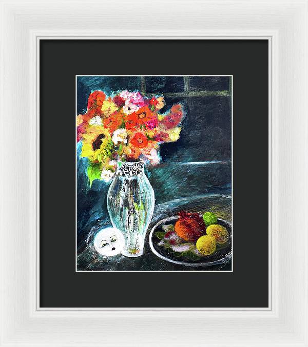 Moon in Hiding-open window series - Framed Print