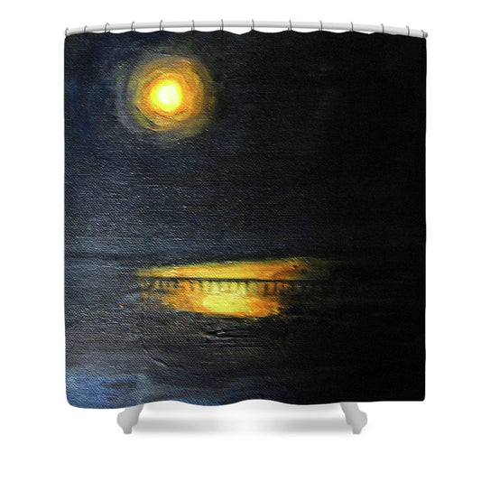 Moonrise, St John's River - Shower Curtain
