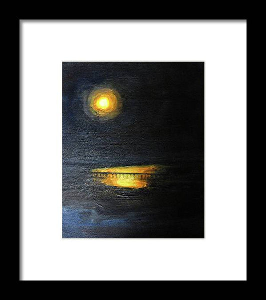 Moonrise, St John's River - Framed Print