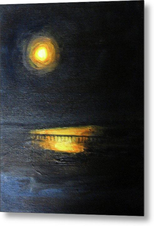 Moonrise, St John's River - Metal Print