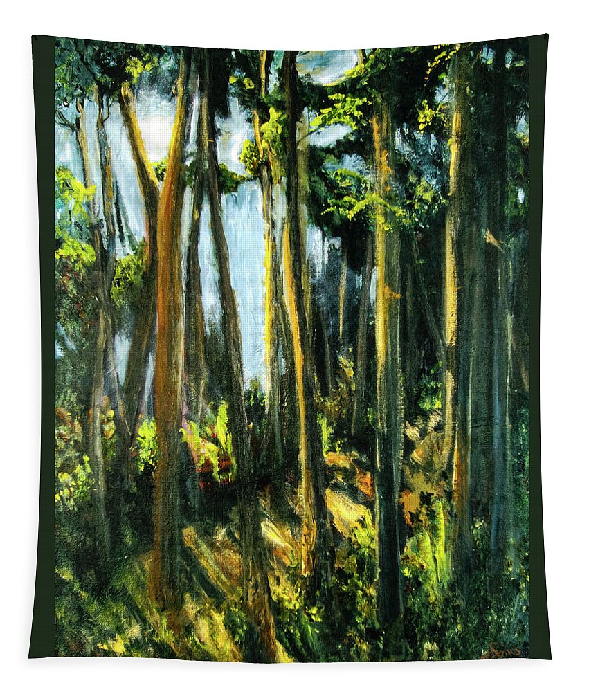 Moonlit Path along the River - Tapestry